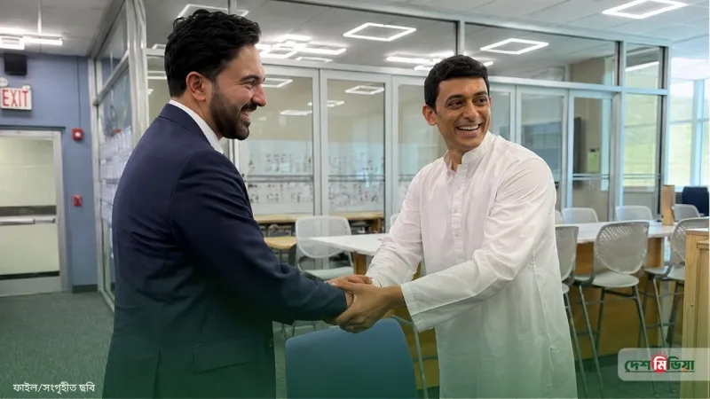 জায়েদ খানের কাঁধে নিউইয়র্ক মেয়রের হাত! নেপথ্যে কি তবে বড় কোনো ধামাকা?