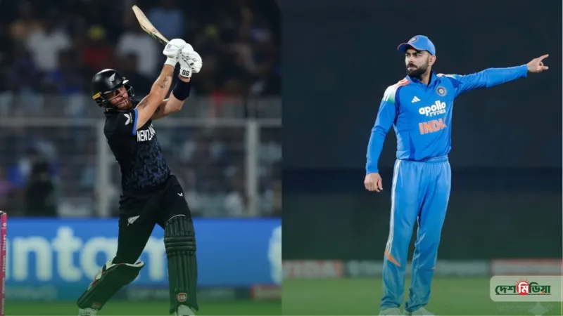 ৩৩ বলে সেঞ্চুরি করেও বিরাটের এক ‘বিস্ময়কর’ রেকর্ডের কাছে হার মানলেন ফিন অ্যালেন!