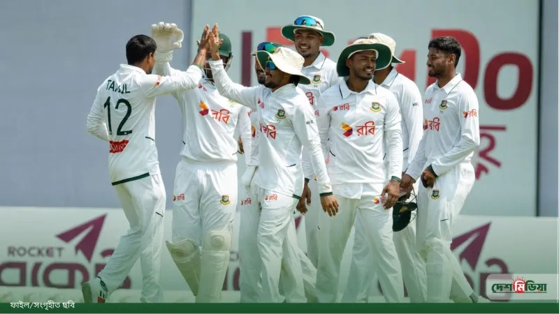 টাইগারদের তোপে তছনছ পাকিস্তানের ব্যাটিং লাইনআপ; মিরপুরে ৪৬ রানের বড় লিড বাংলাদেশের