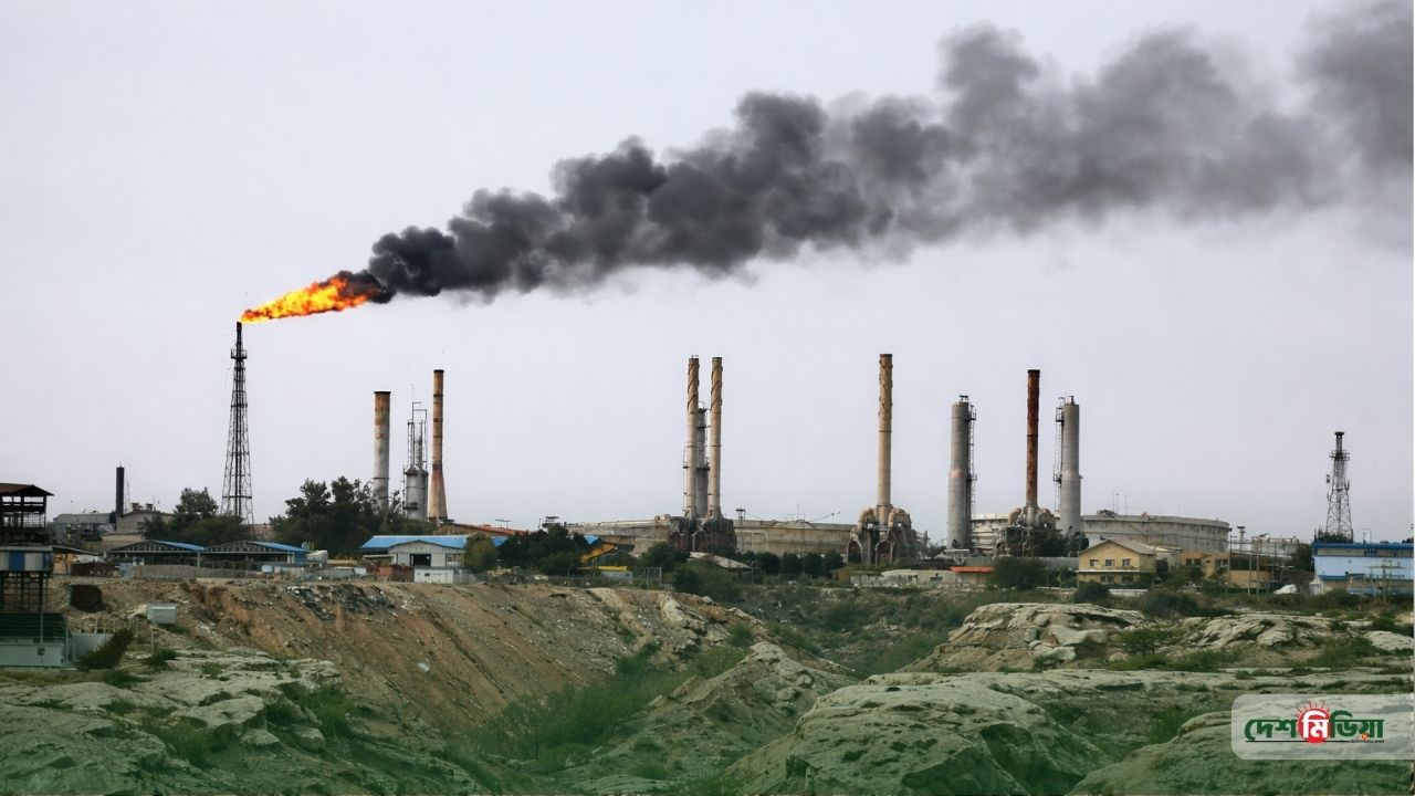 তেলের বাজারে মহাপ্রলয়ের আশঙ্কা! ইরানের প্রধান তেল কেন্দ্র খারগ দ্বীপে আমেরিকার ভয়াবহ হামলা