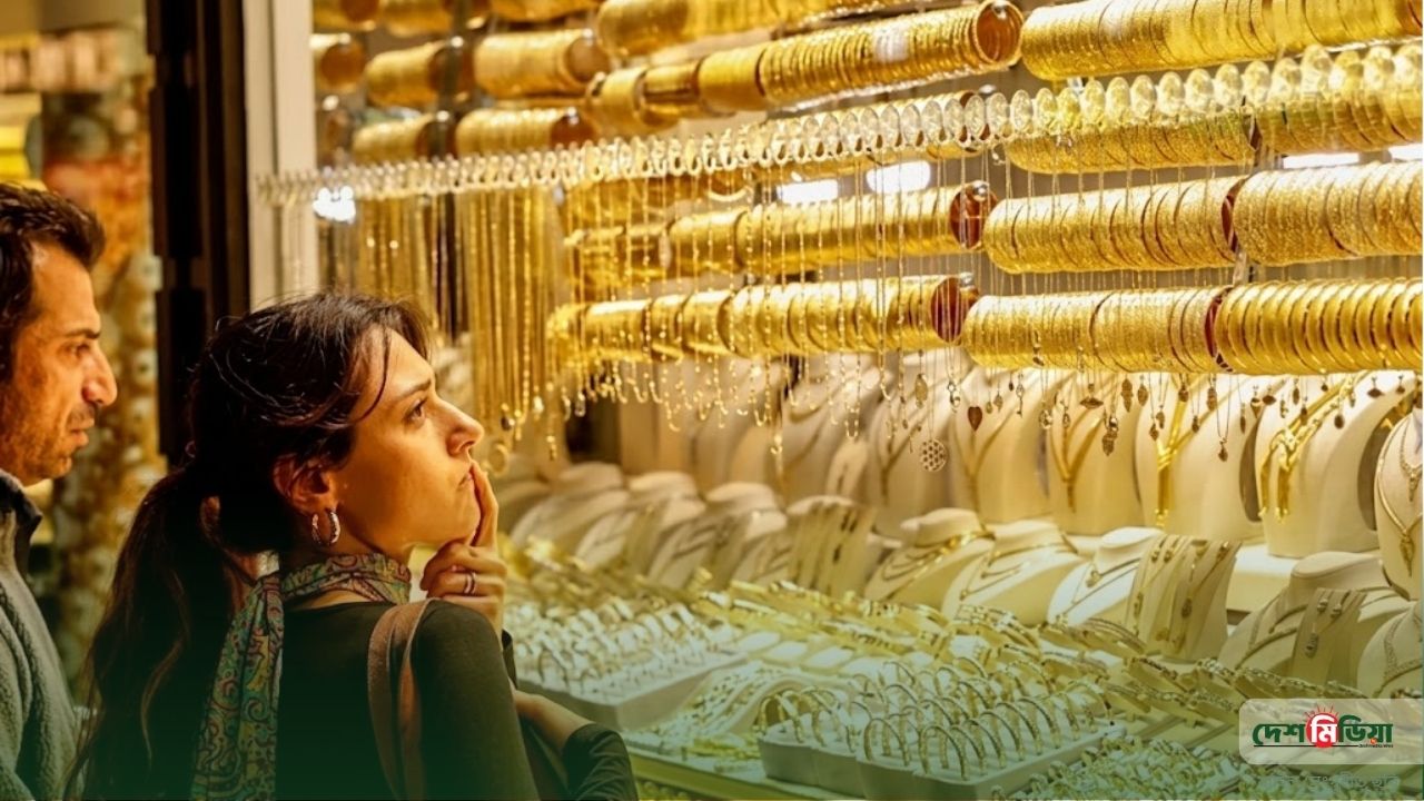 রেকর্ড উচ্চতায় সোনার দাম: এক লাফে ভরিতে বাড়ল ৬৬০০ টাকার কাছাকাছি!