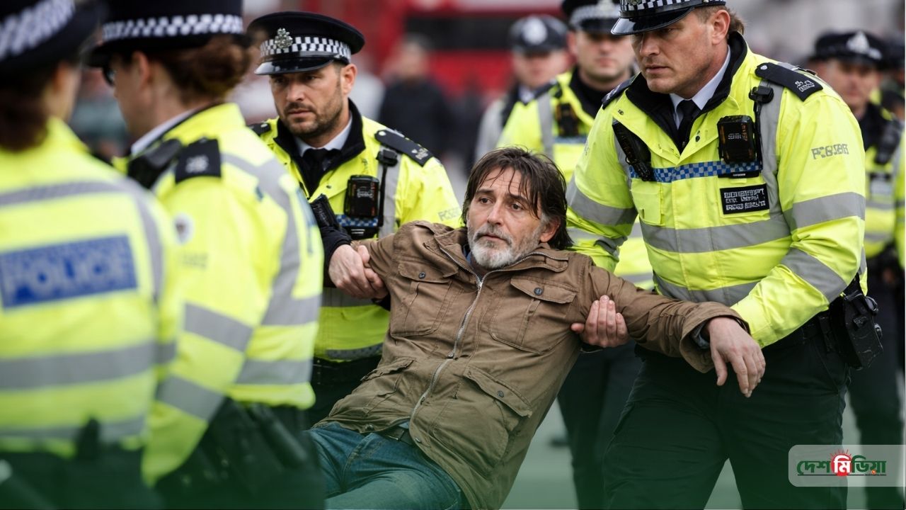 লন্ডনের রাজপথে ফিলিস্তিনপন্থী মিছিলে নজিরবিহীন ধরপাকড়: গ্রেপ্তার ৫২৩