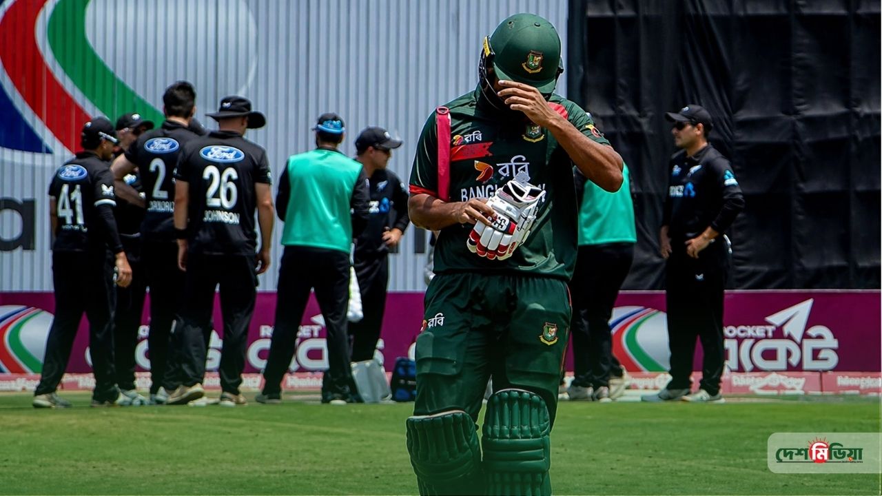 সাগরের পাড়ে শুরুতেই দিশেহারা টাইগাররা: খাতা খোলার আগেই ফিরলেন সাইফ হাসান